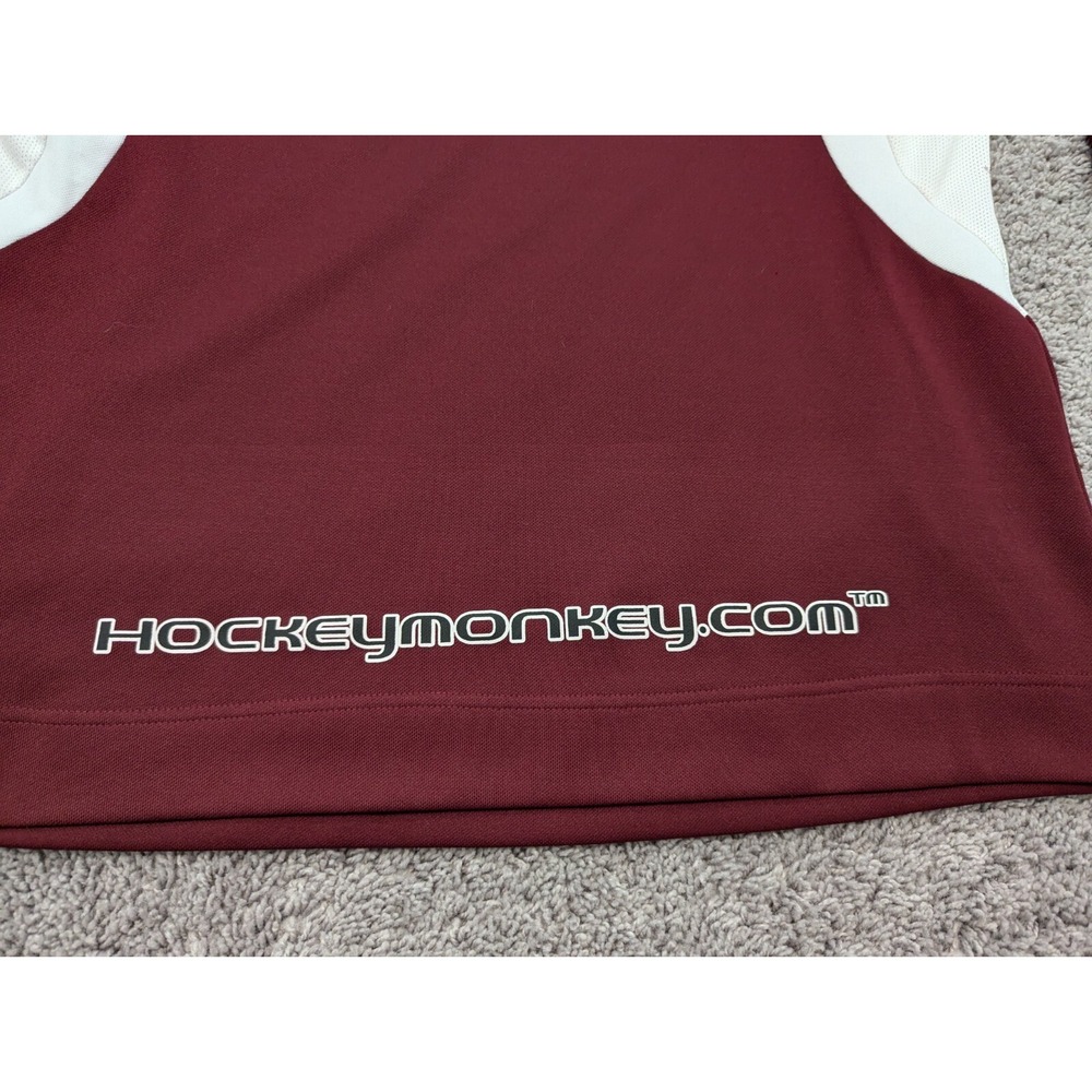 Reebok Hockey Jersey Mens Medium Maroon 3/4 Sleeve - Picture 12 of 13